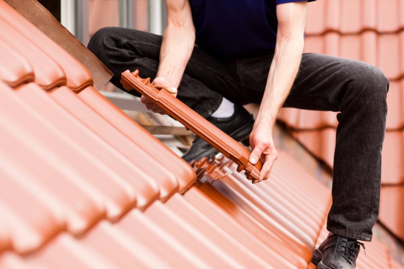 Westlake Village roof repair services in progress.